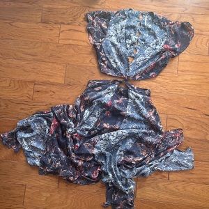 Gorgeous free people midi maxi cut out dress